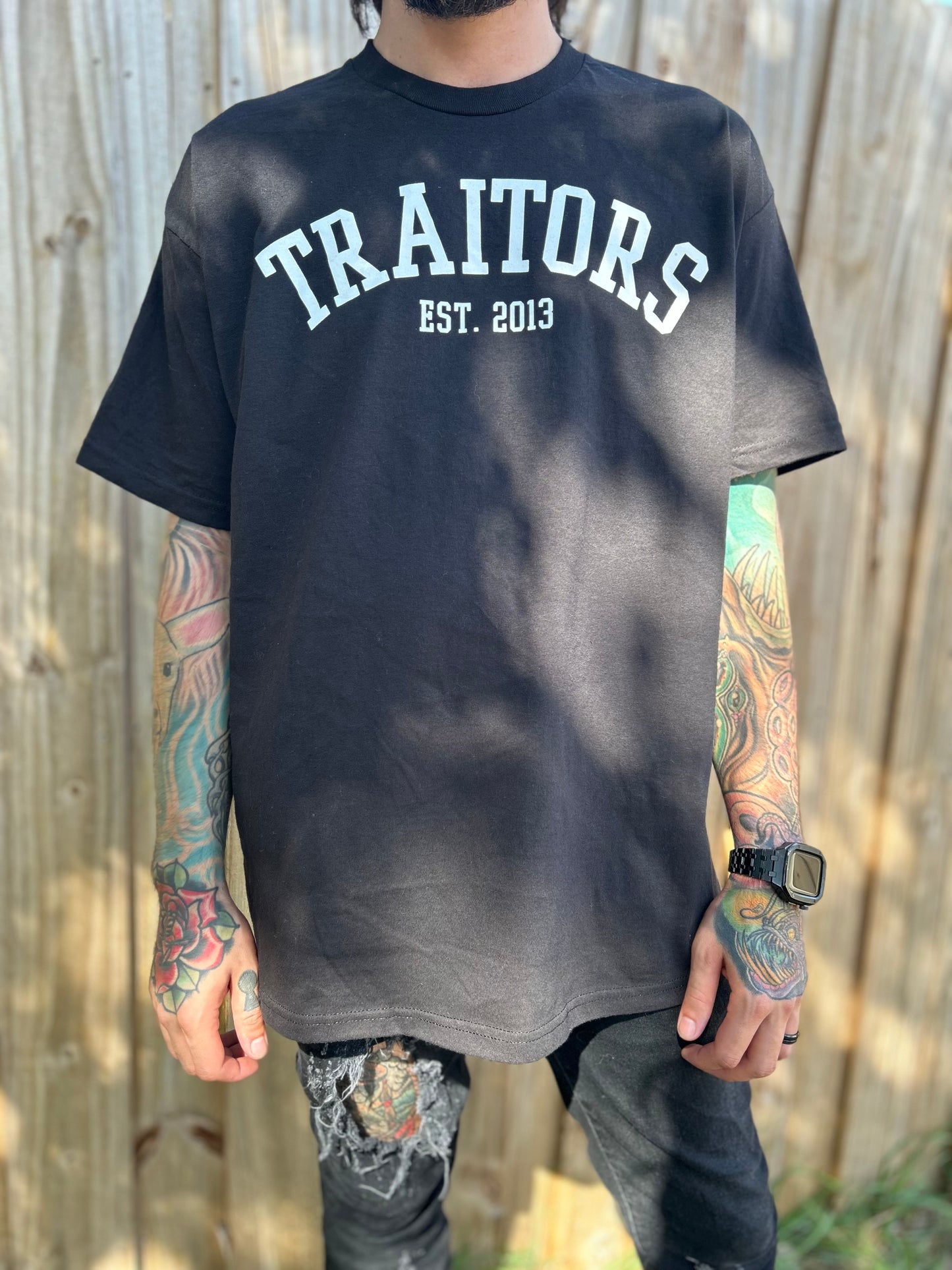 Traitors Black Deep South Violence Shirt (White Ink)