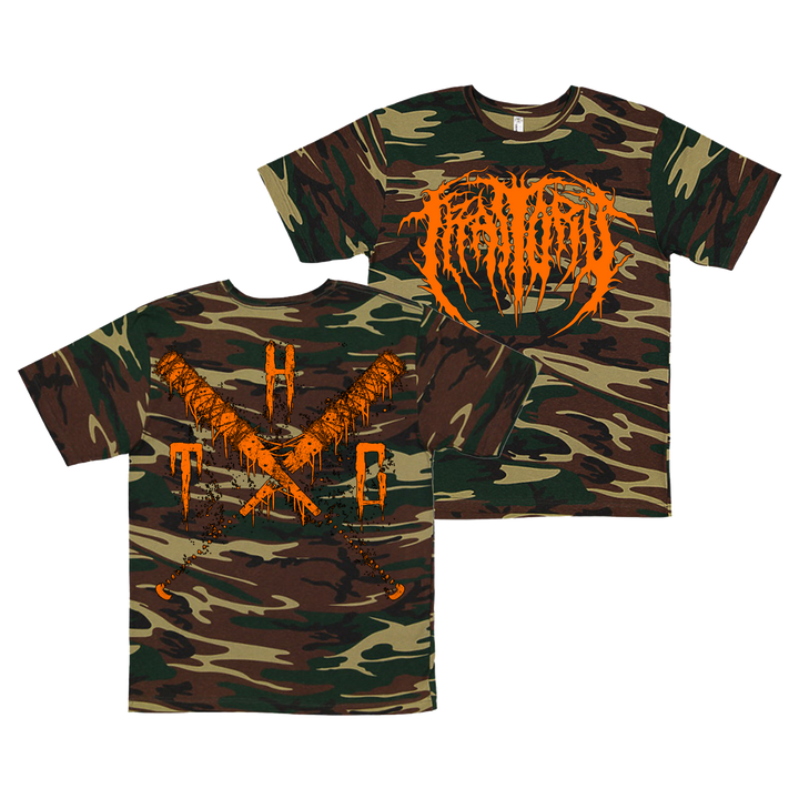 Green Camo Slam Logo T-Shirt